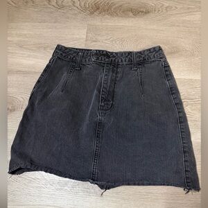 HOLLISTER black jean skirt 
Ultra High-Rise